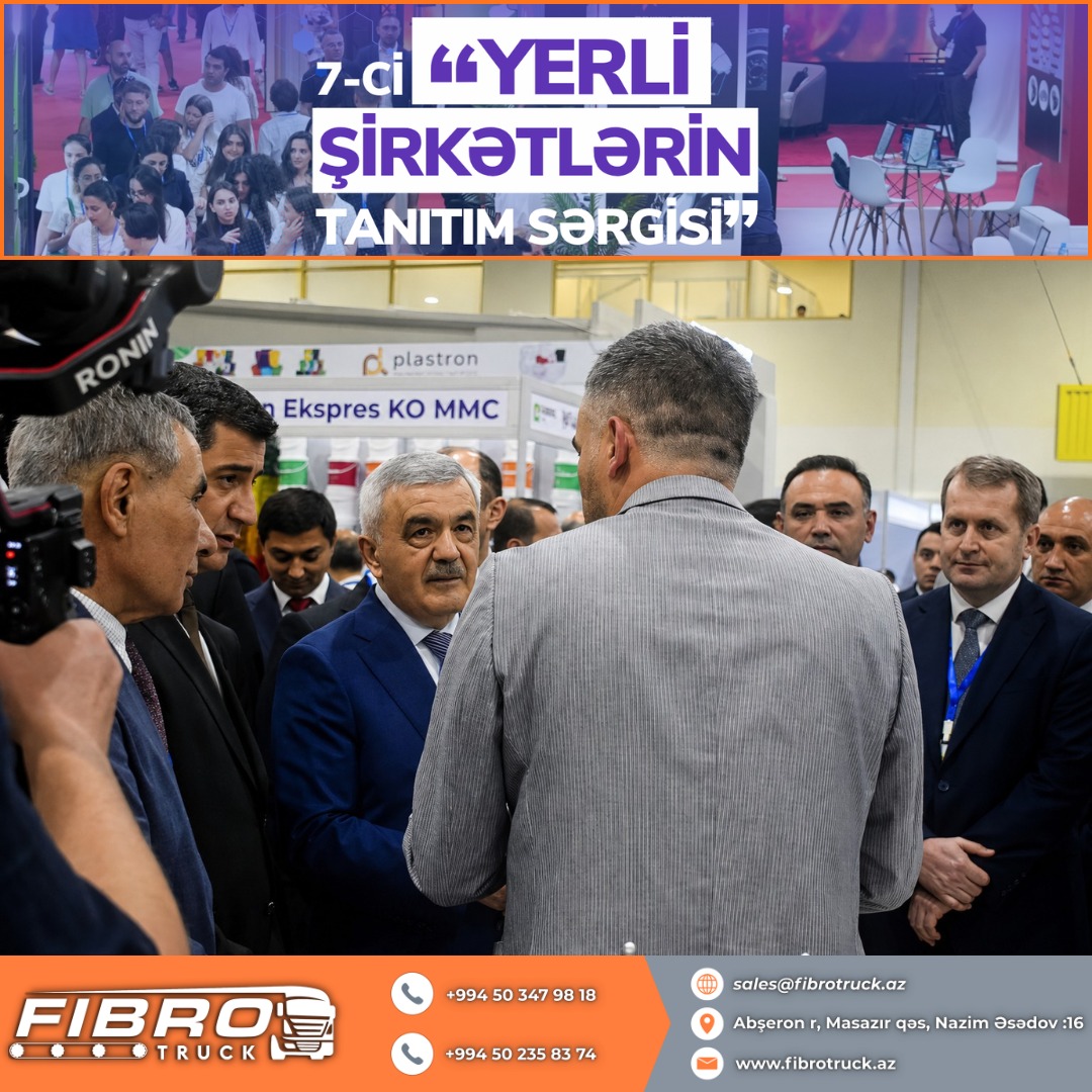 Rovnag Abdullayev and Majnun Mammadov Visited the Fibrotruck Stand